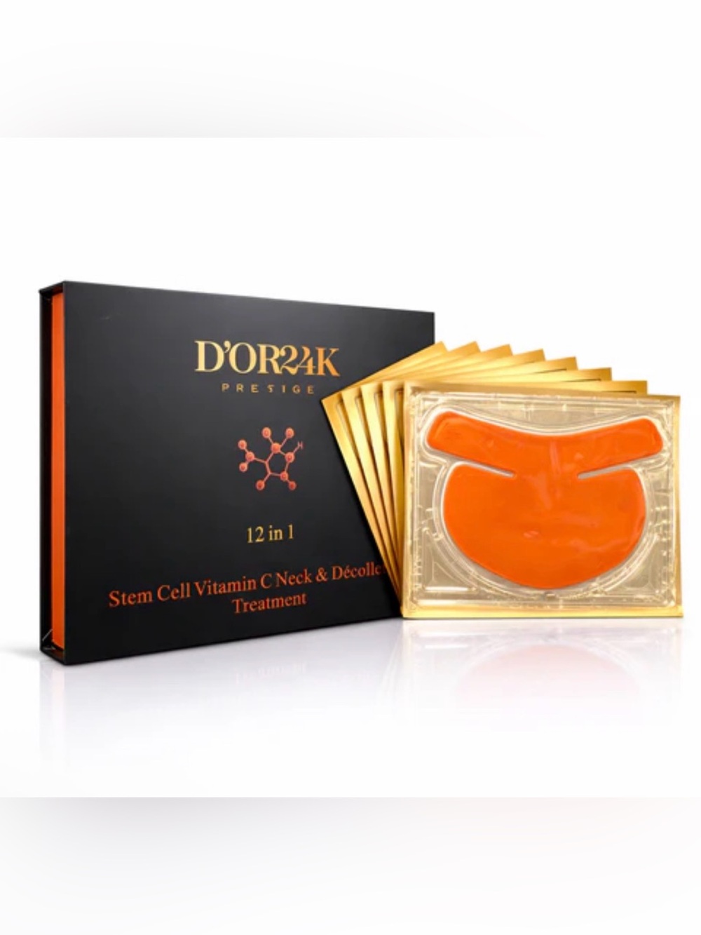 D'OR24K Prestige Stem Cell Vitamin C Neck & Décolleté Mask - price for 1